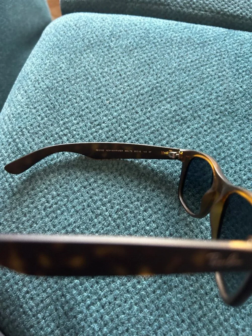 Ray-Ban 865/78 New Wayfarer havana Tortoise Blue Polarized 55 18 RB2132